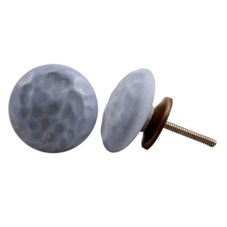 Slate Blue Flat Drawer Knob